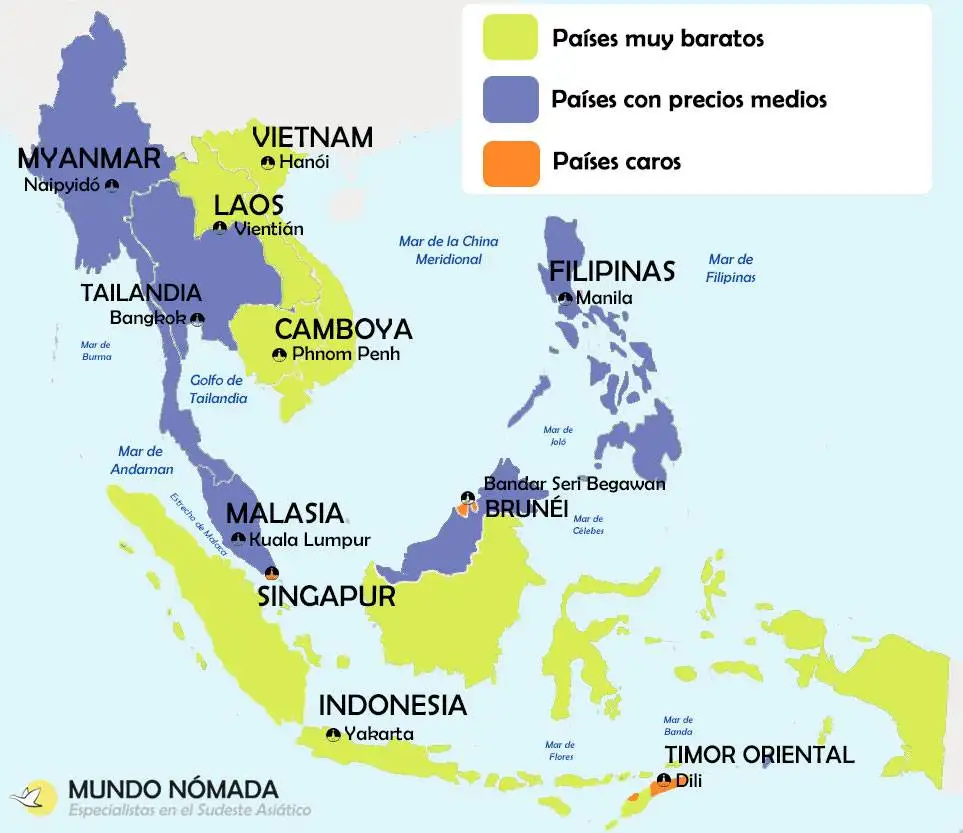 Precios del Sudeste Asiático